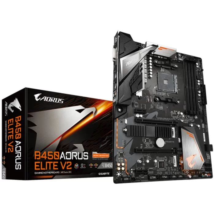 לוח אם Gigabyte B450 AORUS ELITE V2 DDR4 AM4 - יבואן רשמי לוח אם Gigabyte B450 AORUS ELITE V2 DDR4 AM4 - יבואן רשמי