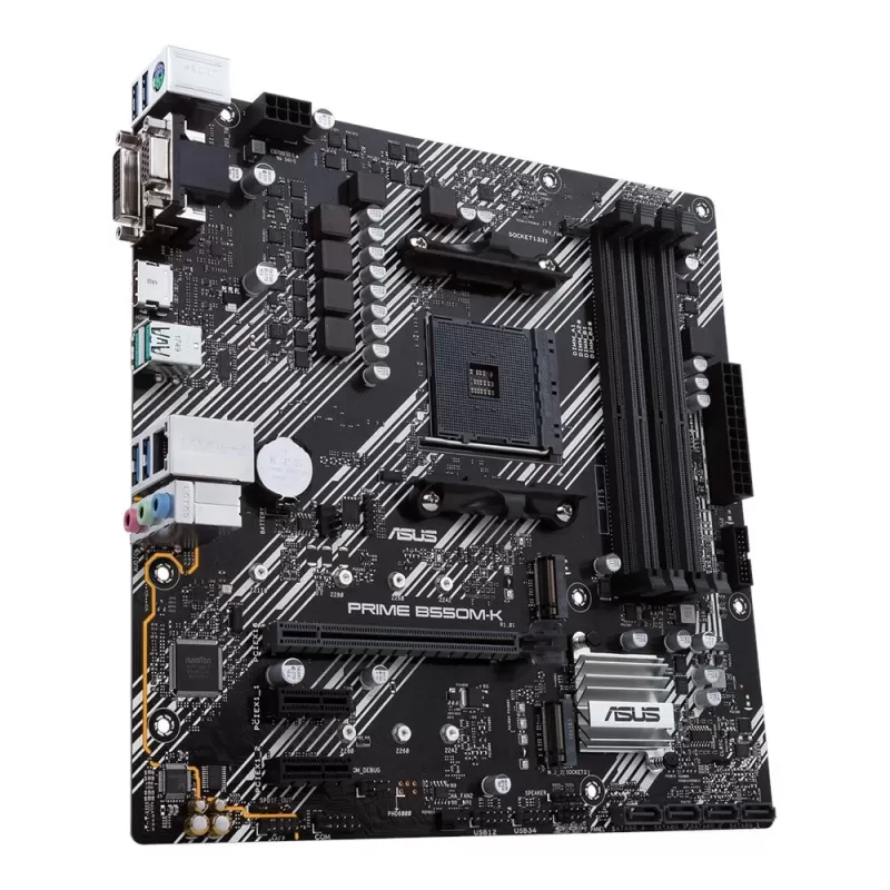 Motherboard Asus PRIME B550M-K DDR4 DIMM AM4 Motherboard Asus PRIME B550M-K DDR4 DIMM AM4