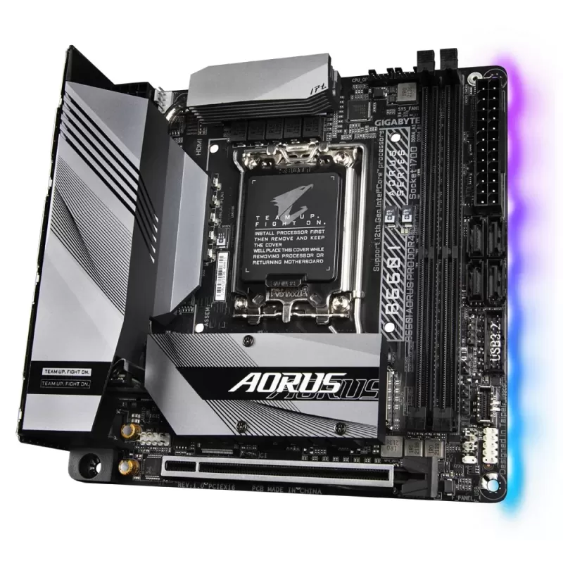 לוח אם Gigabyte B660I AORUS PRO DDR4 DDR4 DIMM LGA1700 - יבואן רשמי