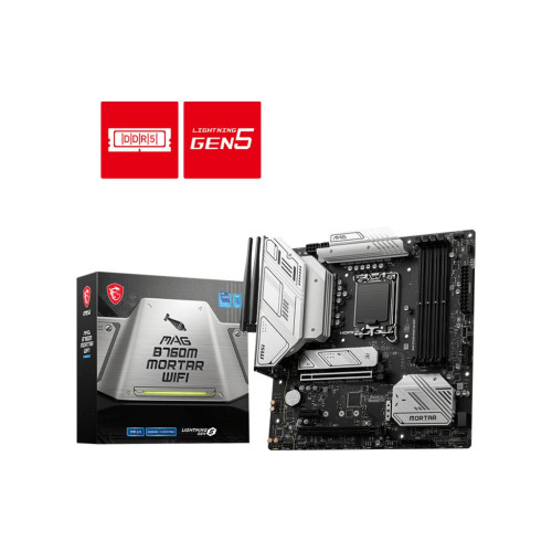 לוח אם MSI MAG B760M MORTAR WIFI DDR5 mATX LGA1700