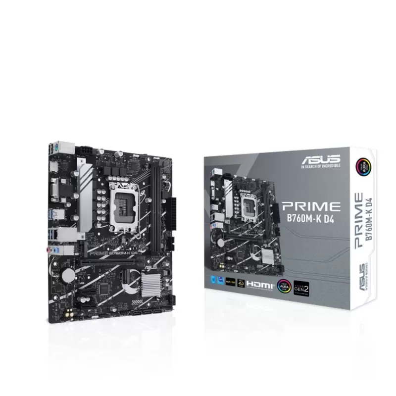 לוח אם Asus PRIME B760M-K D4 DDR4 DIMM LGA1700