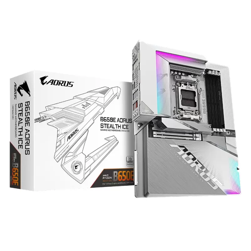 Материнская Плата Gigabyte B650E AORUS STEALTH ICE DDR5 AM5