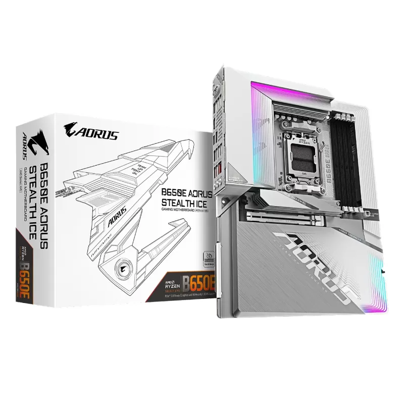 Материнская Плата Gigabyte B650E AORUS STEALTH ICE DDR5 AM5