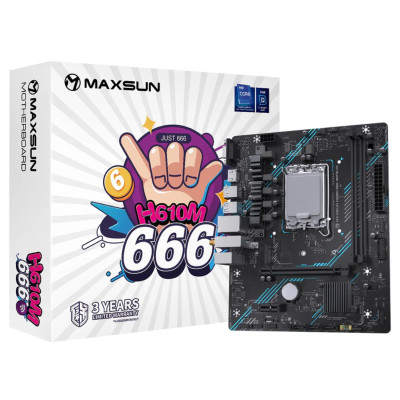 לוח אם MAXSUN H610M 666 WiFi 6 D5 DDR5 LGA1700 לוח אם MAXSUN H610M 666 WiFi 6 D5 DDR5 LGA1700