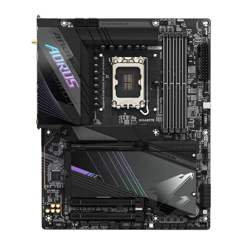 לוח אם Gigabyte Z790 AORUS PRO X WiFi7 DDR5 LGA1700 - יבואן רשמי