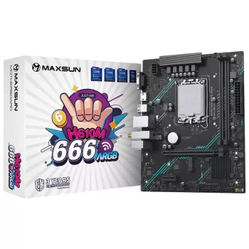 Motherboard MAXSUN H610M 666 WiFi6 ARGB DDR4 LGA1700