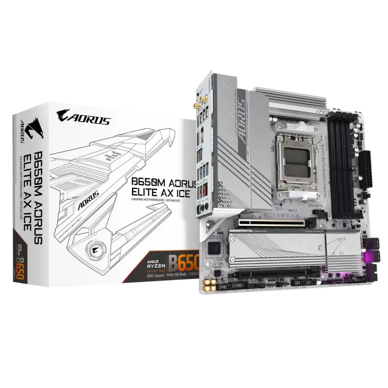 Motherboard Gigabyte B650M A ELITE AX ICE DDR5 AM5