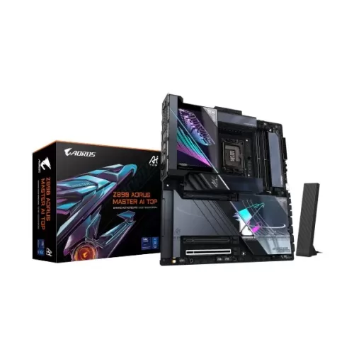 לוח אם Gigabyte Z890 AORUS MASTER AI TOP DDR5 LGA1851 - יבואן רשמי לוח אם Gigabyte Z890 AORUS MASTER AI TOP DDR5 LGA1851 - יבואן רשמי