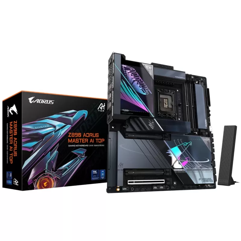 לוח אם Gigabyte Z890 AORUS MASTER AI TOP DDR5 LGA1851 - יבואן רשמי לוח אם Gigabyte Z890 AORUS MASTER AI TOP DDR5 LGA1851 - יבואן רשמי