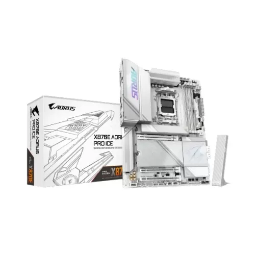 לוח אם Gigabyte X870E A PRO X ICE DDR5 AM5 - יבואן רשמי לוח אם Gigabyte X870E A PRO X ICE DDR5 AM5 - יבואן רשמי