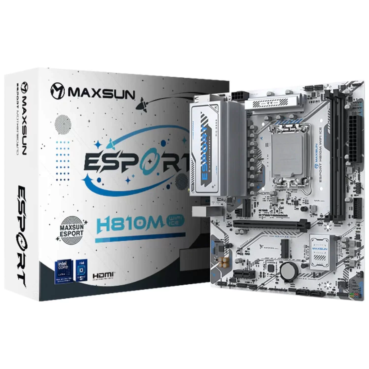 Motherboard MAXSUN eSport H810M WiFi ICE DDR5 LGA1851