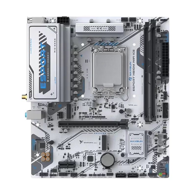 Motherboard MAXSUN eSport H810M WiFi ICE DDR5 LGA1851 Motherboard MAXSUN eSport H810M WiFi ICE DDR5 LGA1851