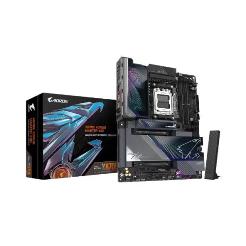 לוח אם Gigabyte Aorus X870E AORUS MASTER X3D DDR5 AM5 - יבואן רשמי לוח אם Gigabyte Aorus X870E AORUS MASTER X3D DDR5 AM5 - יבואן רשמי