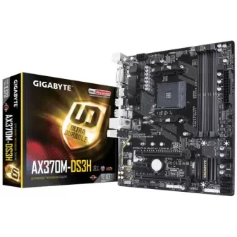 לוח אם Gigabyte GA-AX370M-DS3H DDR4 AM4 - יבואן רשמי