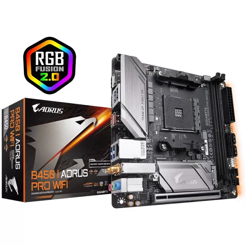 Motherboard Gigabyte GA-B450 I AORUS PRO WIFI DDR4 AM4 - official importer Motherboard Gigabyte GA-B450 I AORUS PRO WIFI DDR4 AM4 - official importer