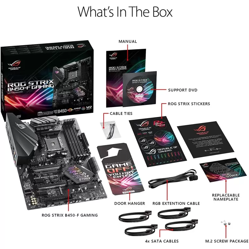 Motherboard Asus ROG STRIX B450-F GAMING DDR4 AM4 Motherboard Asus ROG STRIX B450-F GAMING DDR4 AM4