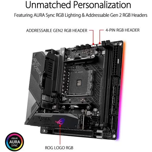 לוח אם Asus ROG Strix X570-I Gaming DDR4 AM4 לוח אם Asus ROG Strix X570-I Gaming DDR4 AM4