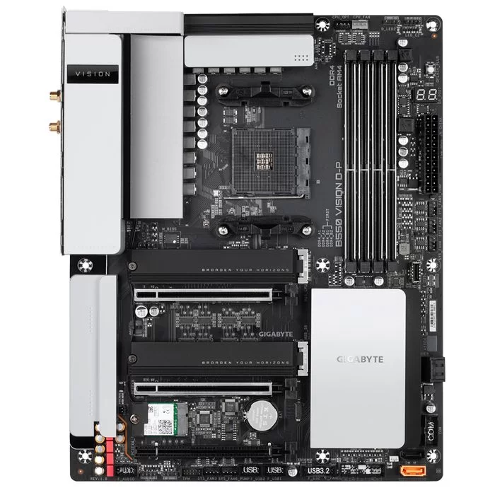 Motherboard Gigabyte B550 VISION D-P DDR4 AM4 - official importer Motherboard Gigabyte B550 VISION D-P DDR4 AM4 - official importer