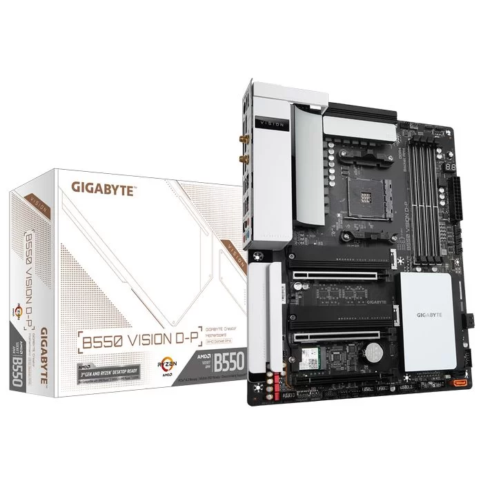 Motherboard Gigabyte B550 VISION D-P DDR4 AM4 - official importer Motherboard Gigabyte B550 VISION D-P DDR4 AM4 - official importer