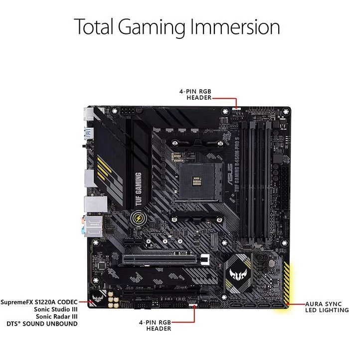 Motherboard Asus TUF GAMING B450M-PRO S DDR4 DIMM AM4