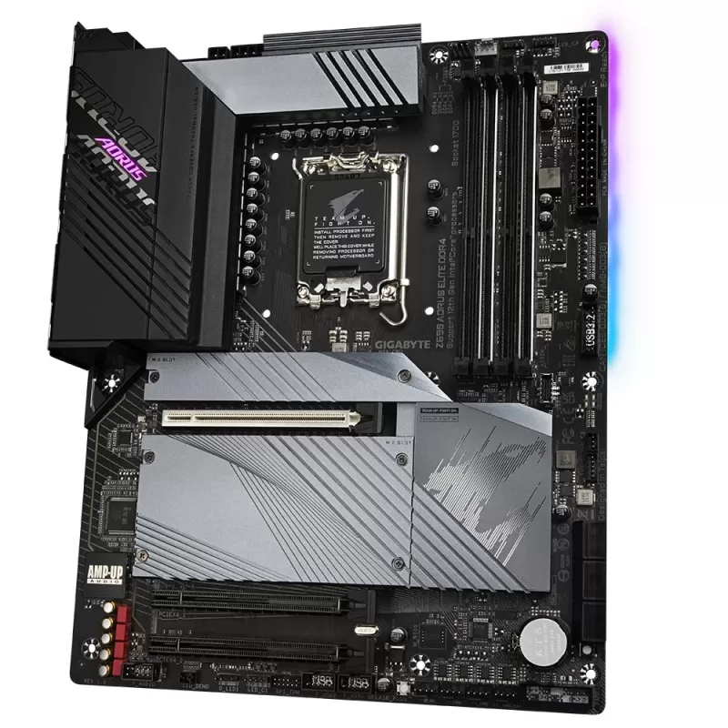 לוח אם Gigabyte Z690 AORUS ELITE DDR4 DDR4 DIMM LGA1700 לוח אם Gigabyte Z690 AORUS ELITE DDR4 DDR4 DIMM LGA1700
