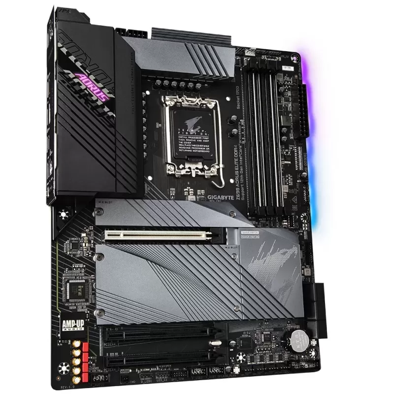 לוח אם Gigabyte Z690 AORUS ELITE DDR4 DDR4 DIMM LGA1700 לוח אם Gigabyte Z690 AORUS ELITE DDR4 DDR4 DIMM LGA1700