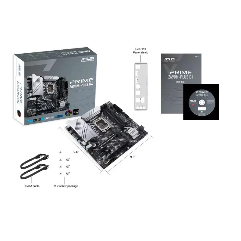 Материнская Плата Asus PRIME Z690M-PLUS D4 DDR4 DIMM LGA1700