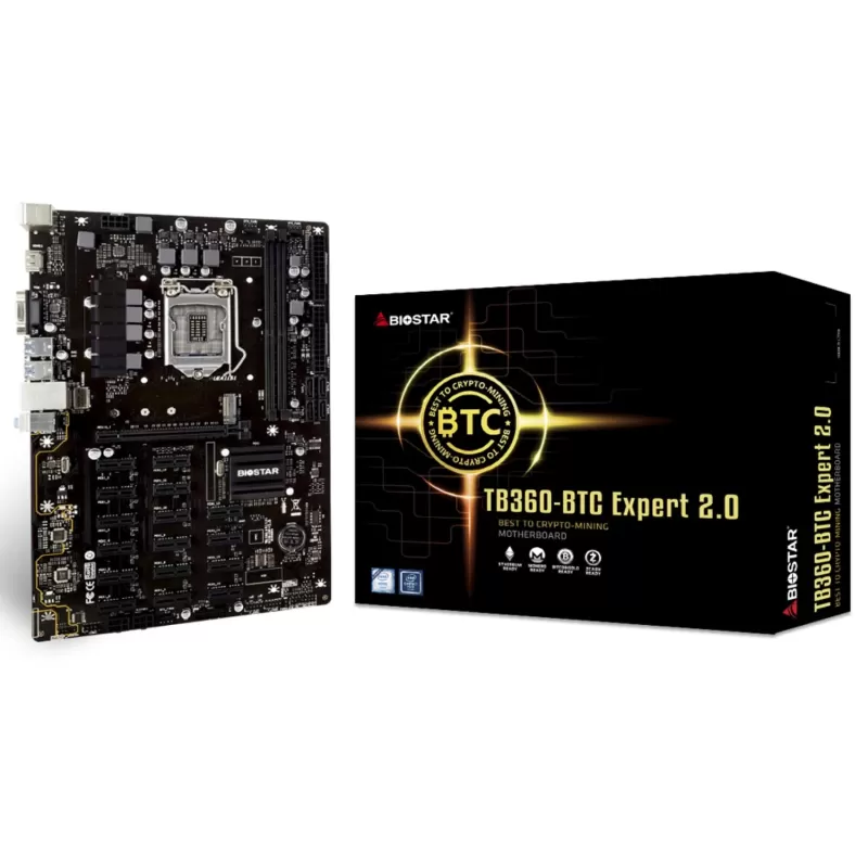 Motherboard BIOSTAR TB360-BTC Expert DDR4 LGA1151 Motherboard BIOSTAR TB360-BTC Expert DDR4 LGA1151