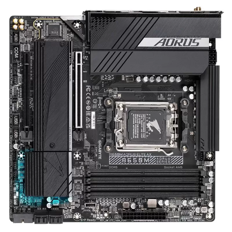 לוח אם Gigabyte B650M AORUS ELITE AX DDR5 DIMM AM5