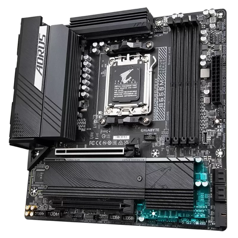 לוח אם Gigabyte B650M AORUS ELITE AX DDR5 DIMM AM5