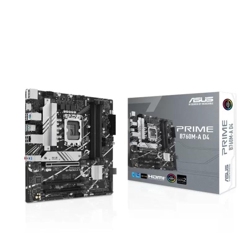 לוח אם Asus PRIME B760M-A D4 DDR4 DIMM LGA1700