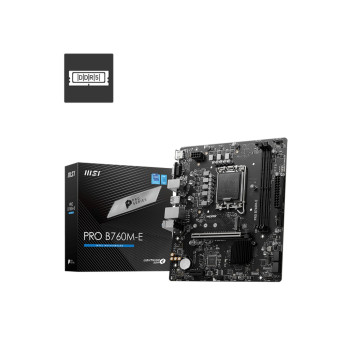 Материнская Плата MSI PRO B760M-E DDR5 LGA1700 Материнская Плата MSI PRO B760M-E DDR5 LGA1700