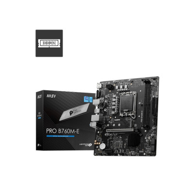 Motherboard MSI PRO B760M-E DDR5 LGA1700 Motherboard MSI PRO B760M-E DDR5 LGA1700