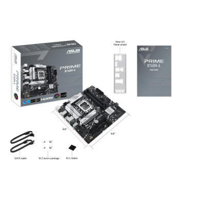 לוח אם Asus PRIME B760M-A-CSM DDR5 LGA1700 לוח אם Asus PRIME B760M-A-CSM DDR5 LGA1700