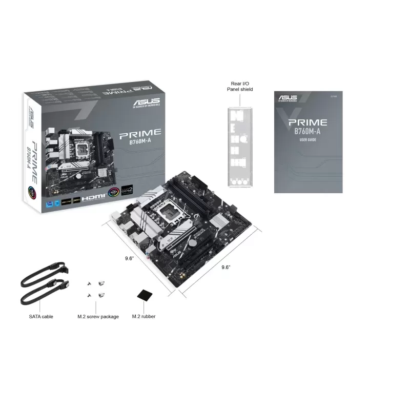 לוח אם Asus PRIME B760M-A-CSM DDR5 DIMM LGA1700