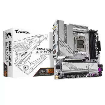 Материнская Плата Gigabyte B650M AORUS ELITE AX ICE DDR5 DIMM AM5 Материнская Плата Gigabyte B650M AORUS ELITE AX ICE DDR5 DIMM AM5