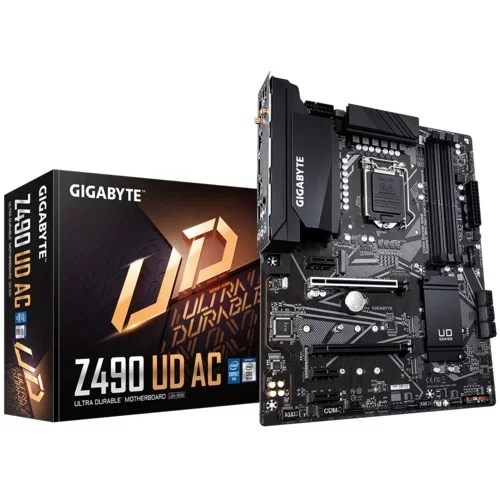 לוח אם Gigabyte Z490 UD AC DDR4 LGA1200 מצב:משומש לוח אם Gigabyte Z490 UD AC DDR4 LGA1200 מצב:משומש
