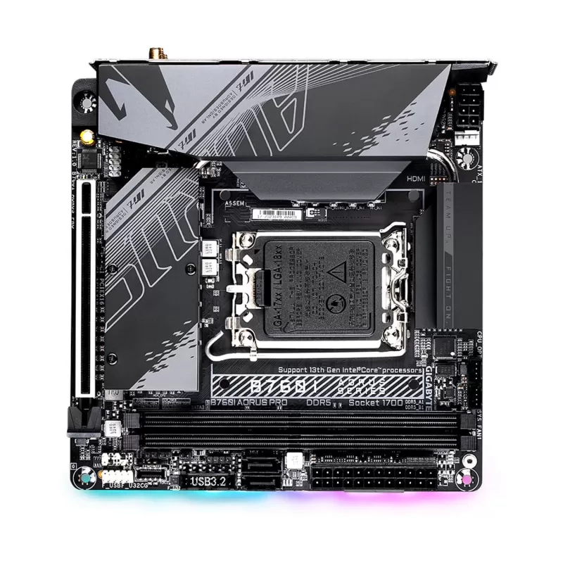 לוח אם Gigabyte B760I AORUS PRO DDR5 LGA1700 - יבואן רשמי