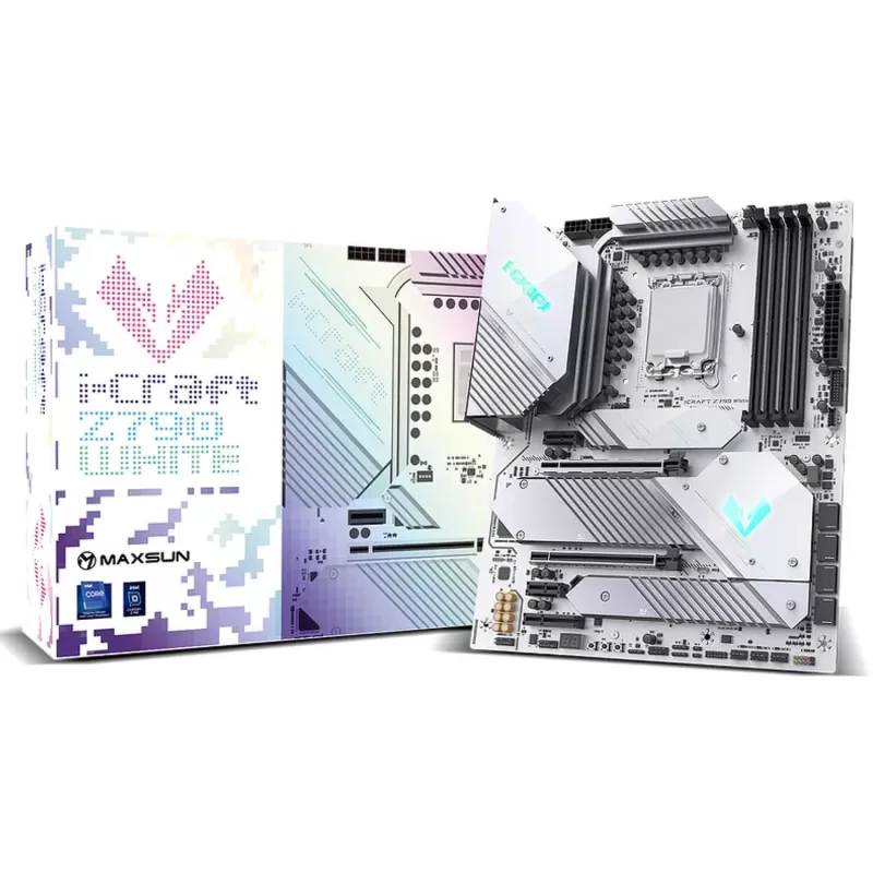 לוח אם MAXSUN iCraft Z790 White V2 DDR5 LGA1700