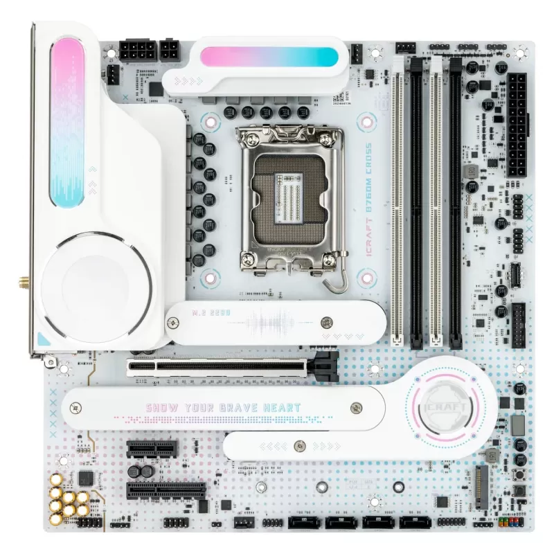 Материнская Плата MAXSUN iCraft B760M CROSS DDR5 LGA1700 Материнская Плата MAXSUN iCraft B760M CROSS DDR5 LGA1700