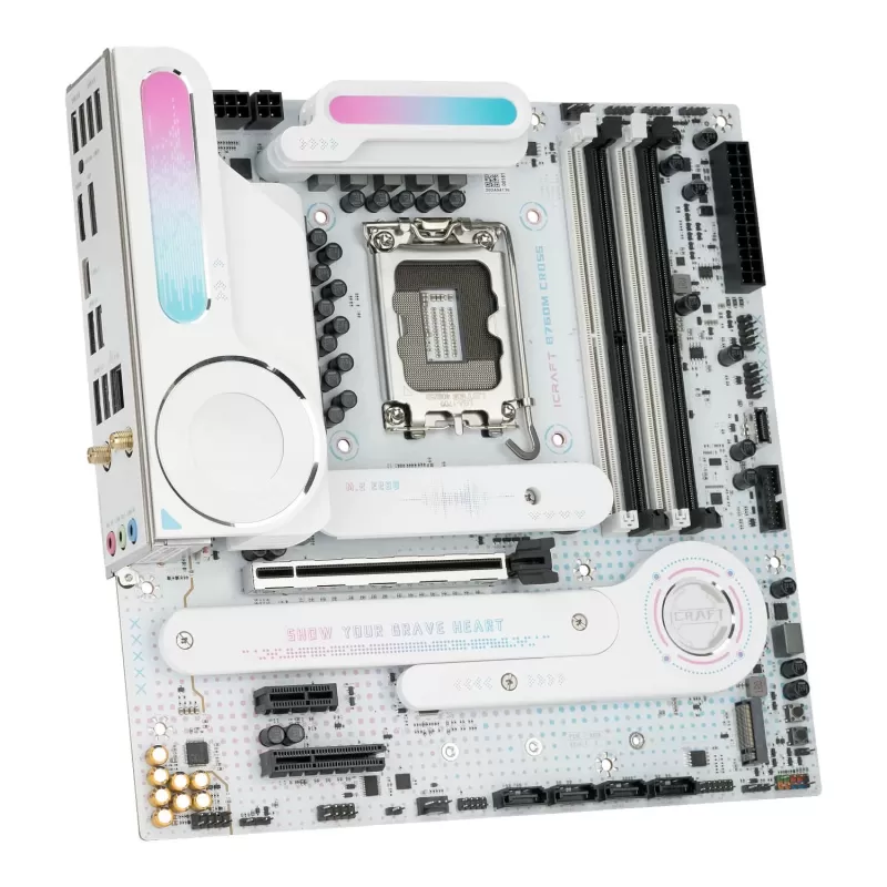 Материнская Плата MAXSUN iCraft B760M CROSS DDR5 LGA1700 Материнская Плата MAXSUN iCraft B760M CROSS DDR5 LGA1700