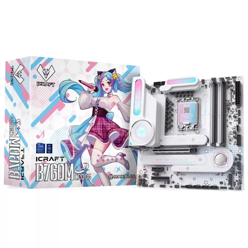 Материнская Плата MAXSUN iCraft B760M CROSS DDR5 LGA1700 Материнская Плата MAXSUN iCraft B760M CROSS DDR5 LGA1700