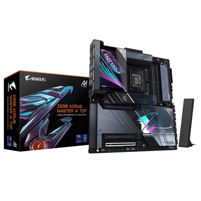 לוח אם Gigabyte Z890 AORUS MASTER AI TOP DDR5 LGA1851 לוח אם Gigabyte Z890 AORUS MASTER AI TOP DDR5 LGA1851