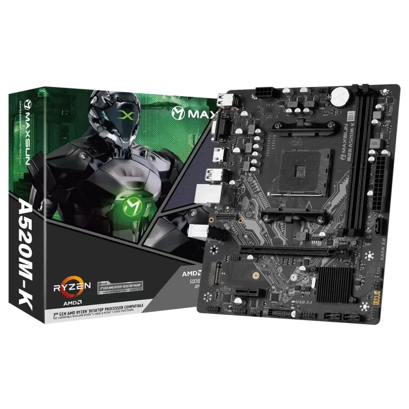 Материнская Плата MAXSUN Challenger A520M-K DDR4 AM4