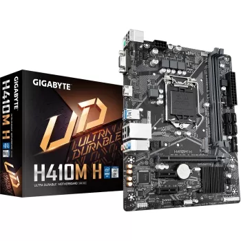 לוח אם Gigabyte H410M H DDR4 LGA1200 מצב:משומש - יבואן רשמי