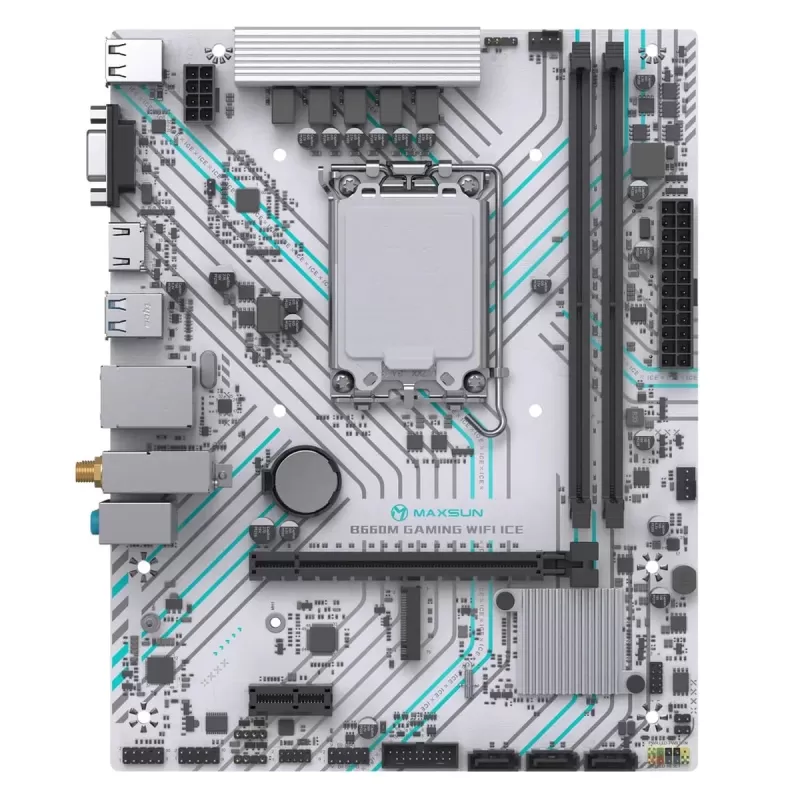 Motherboard MAXSUN B660M GAMING WIFI ICE DDR4 LGA1700 Motherboard MAXSUN B660M GAMING WIFI ICE DDR4 LGA1700