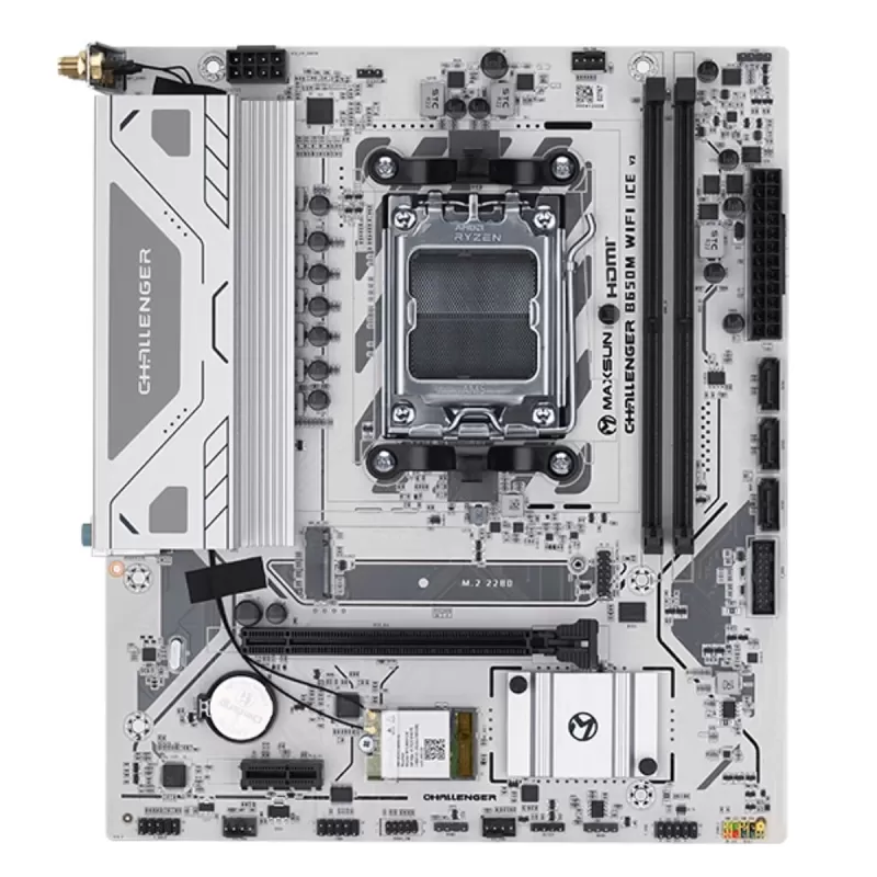 לוח אם MAXSUN Challenger B650M WiFi ICE V2 DDR5 AM5