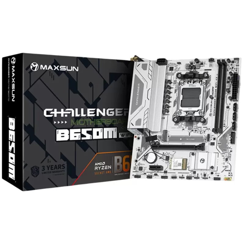 לוח אם MAXSUN Challenger B650M WiFi ICE V2 DDR5 AM5