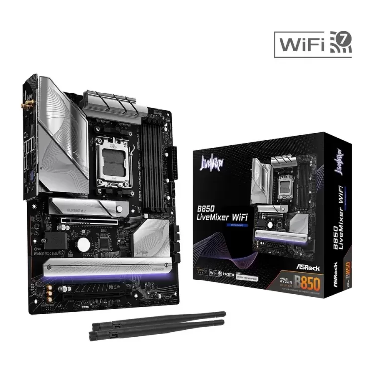 לוח אם ASRock B850 LiveMixer WiFi DDR5 AM5