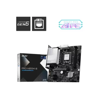 Материнская Плата MSI PRO H810M-B DDR5 LGA1851 Материнская Плата MSI PRO H810M-B DDR5 LGA1851